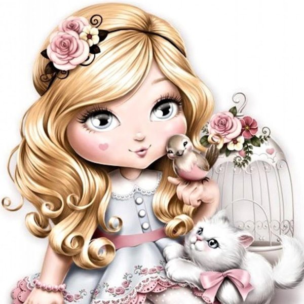 Рисованные интерьерные куклы