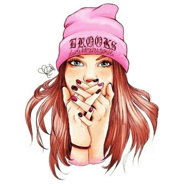 Нарисованные девушки крутые