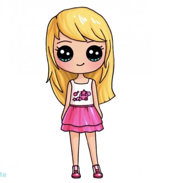 Милые мультяшные девочки