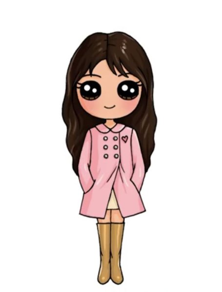 Кавайные девочки для срисовки