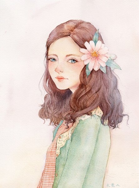 Девушка рисунок