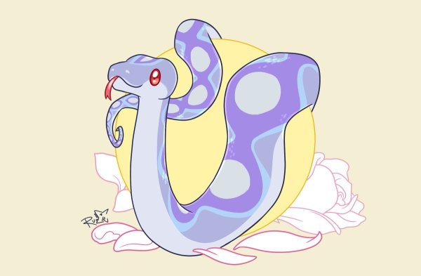 Милая змея арт