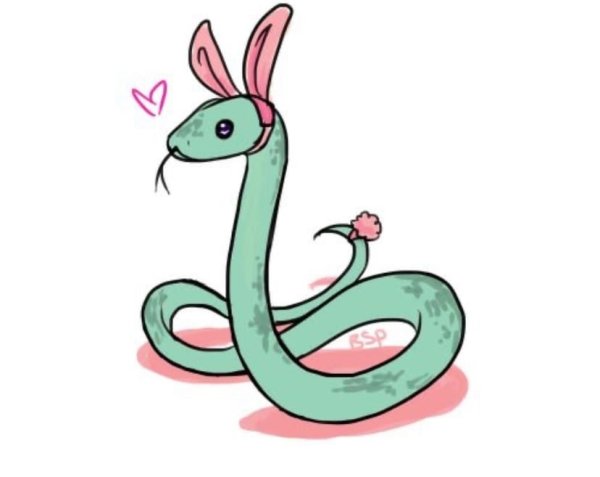 Милая змея арт