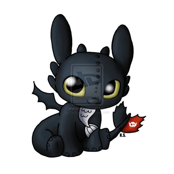 Чиби дракон Беззубик