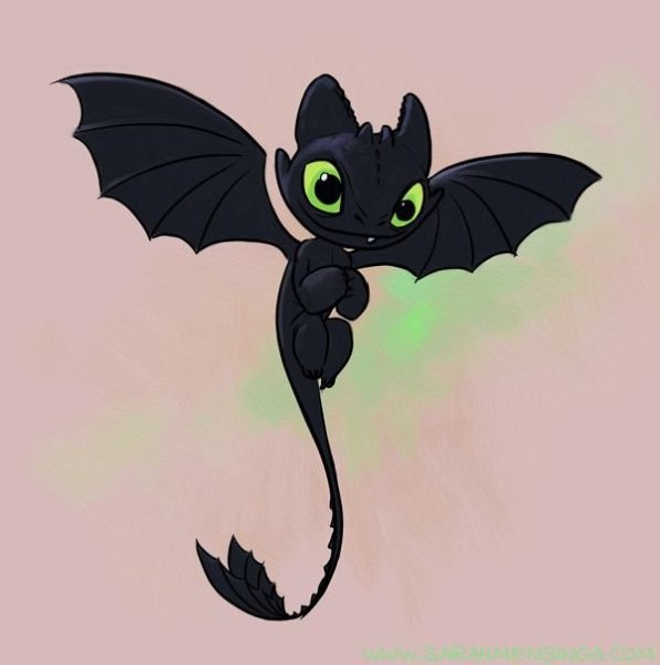 Тату Беззубик дракон