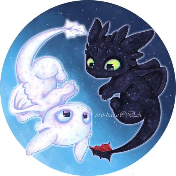 Милый дракончик круглый