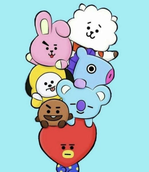 Персонажи БТС bt21 тата