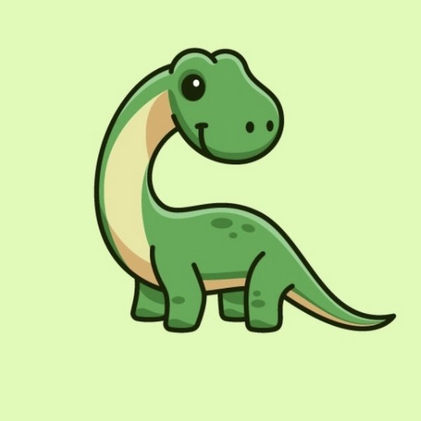 Динозаврик милый арт