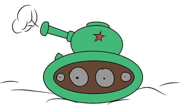 Рисунок танка для детей