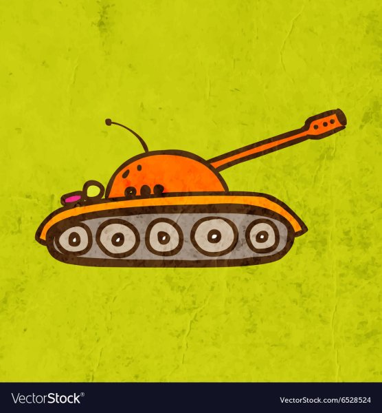 Рисунок миленького маленького танка