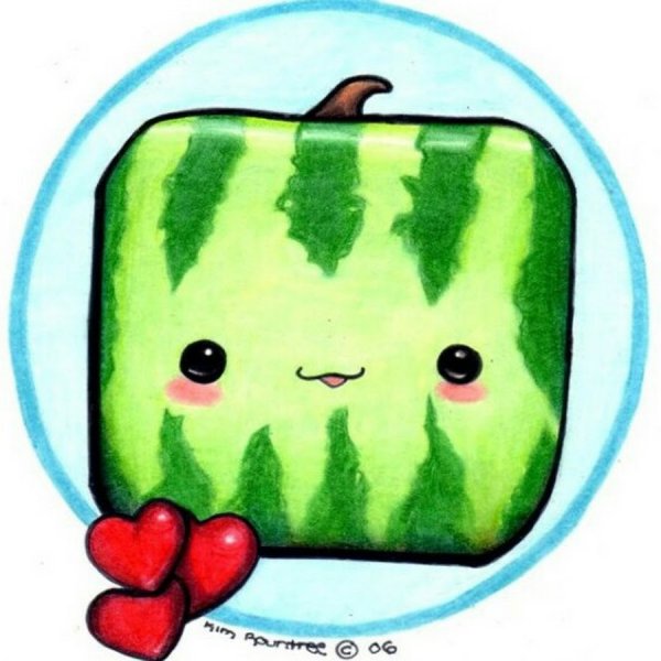 Милый Арбуз с глазками