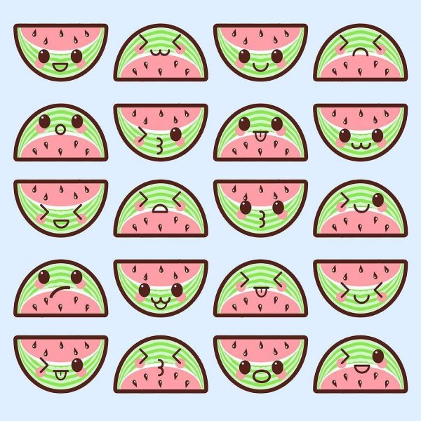 Арбуз кавай