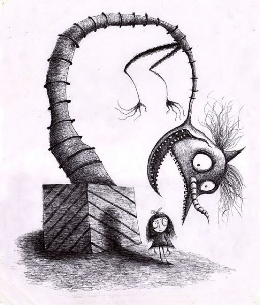 Лёгкие грустные рисунки