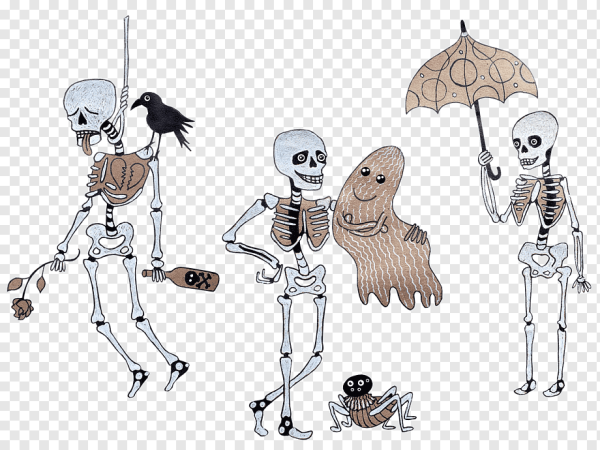 Тату скелет Минимализм