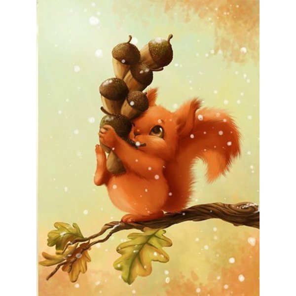 Белка милая мультяшная