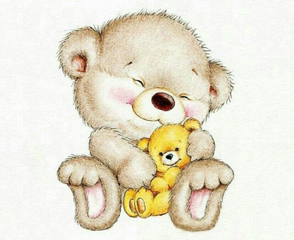 Милые мишки для метрики