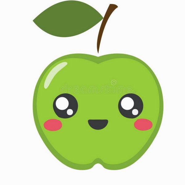 Милое яблочко с глазками