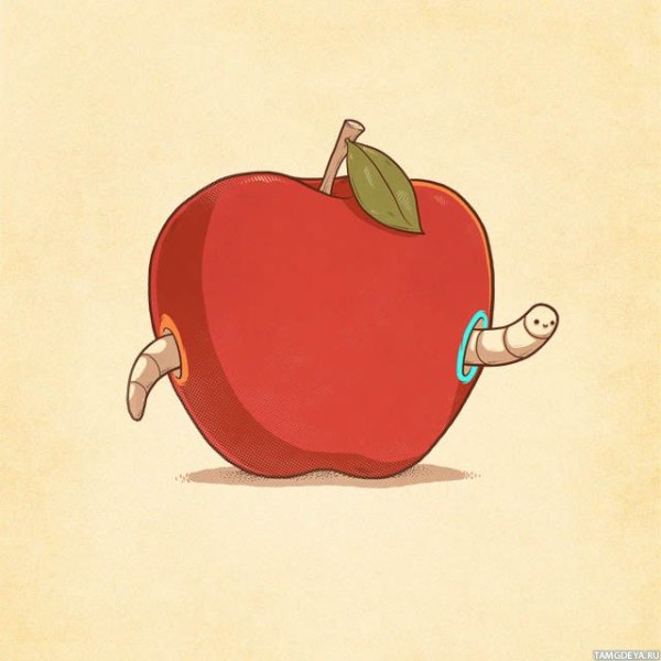 Яблоко арт