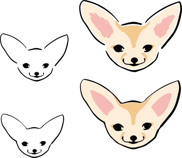 Фенек рисунок