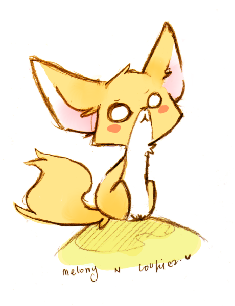 Лисенок фенек мультяшный