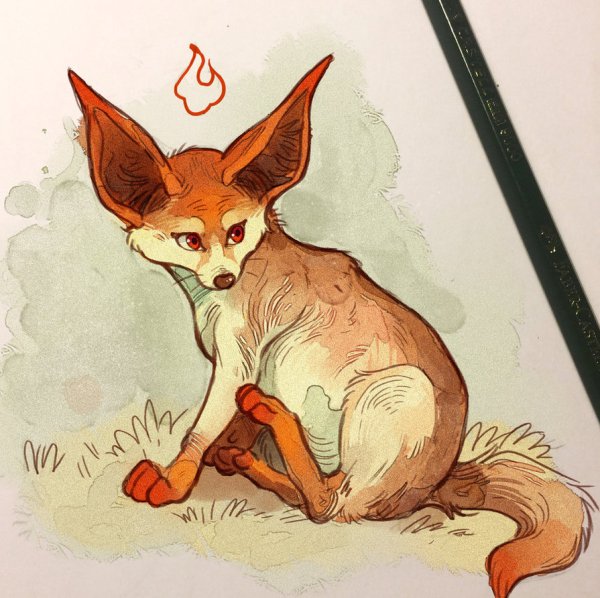 Fennec Fox иллюстрация