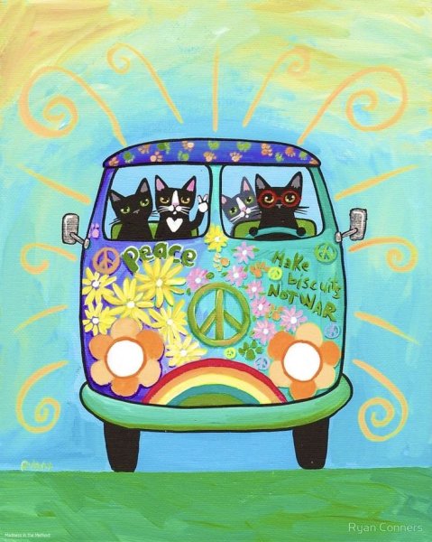 Живопись в стиле хиппи