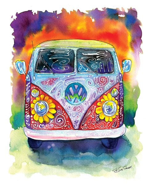 Хиппи мультяшный