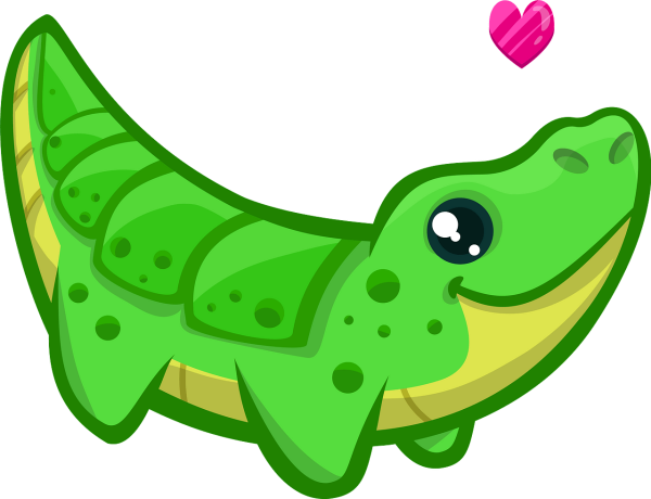 Кавайный крокодил