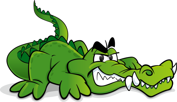 Злой крокодил из мультиков