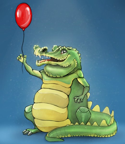 Смешной крокодил