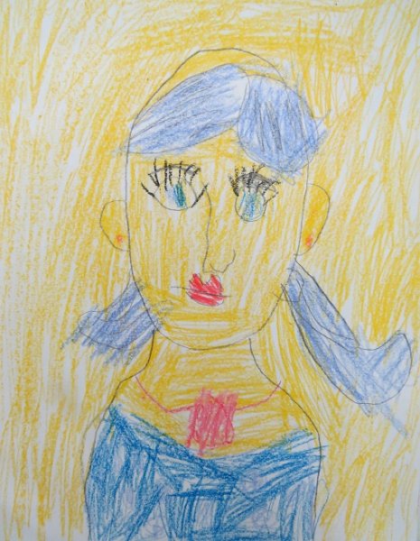 Детский рисунок мама милая моя