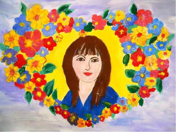 Детские рисунки мамы