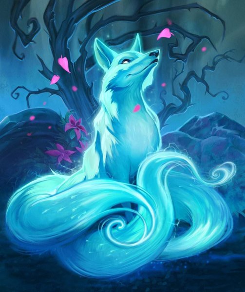 Кицунэ акварель