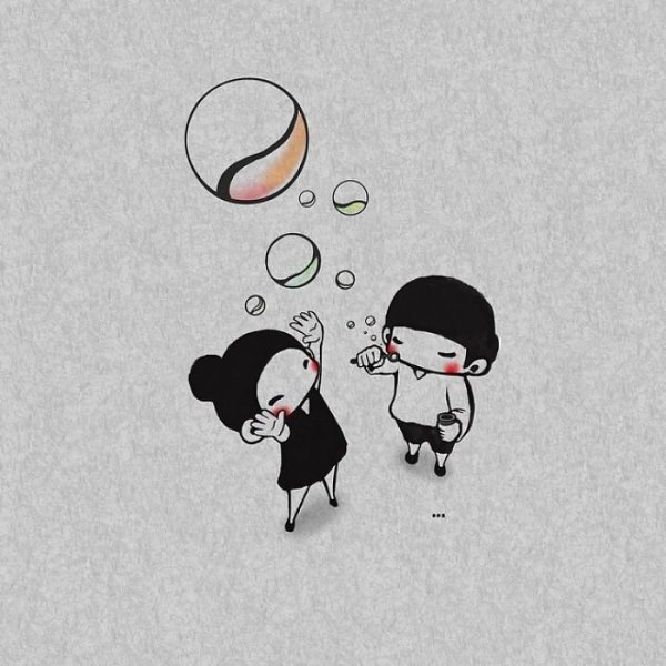 Любовь Минимализм рисунок