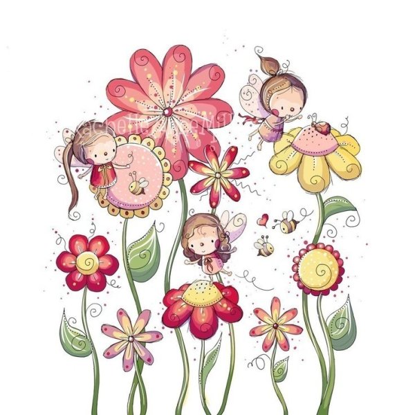 Нарисовать милый букет