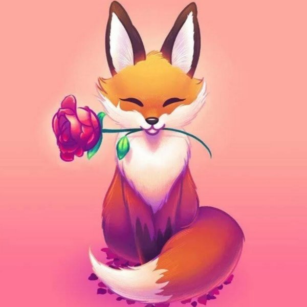 Милые лисички мультяшные