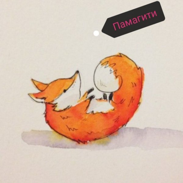 Красивые милые скетчи с лисами