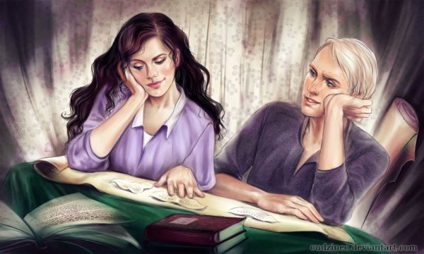 Драко Малфой и Гермиона арт