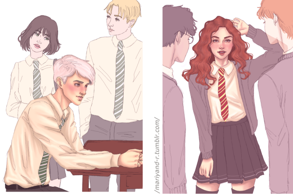 Драко Гермиона и Панси фанфики