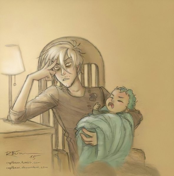 Драко Малфой и Тедди Люпин арт