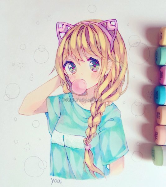 Милые девочки рисунки