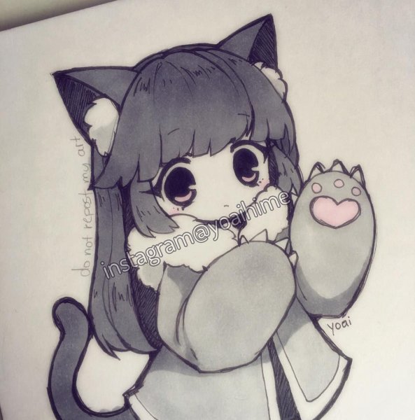 Аниме карандашом милые