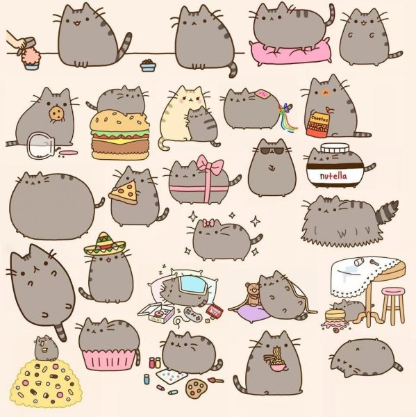 Милые иллюстрации кошки