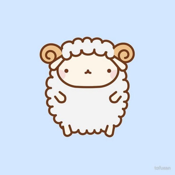 Милая Овечка рисунок