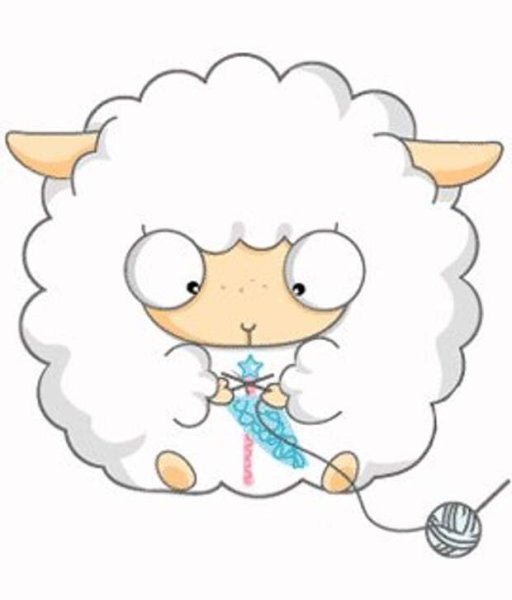 Открытка с овечкой