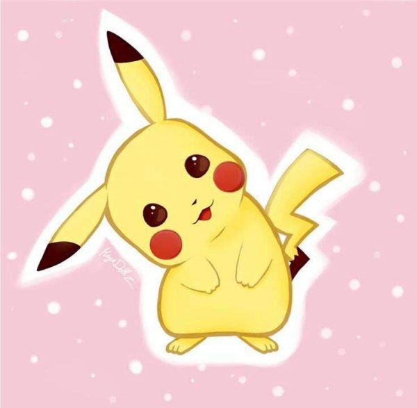 Аниме кавай Пикачу