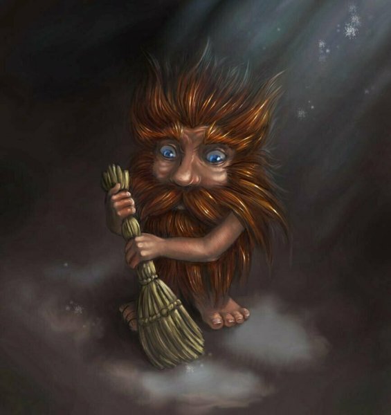 Вышивка крестиком Домовой