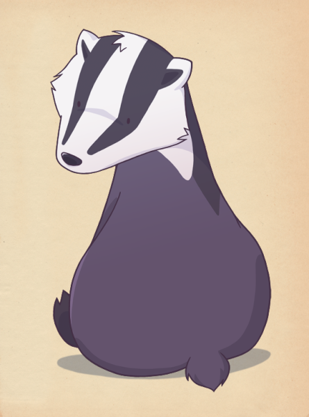 Стилизованный барсук