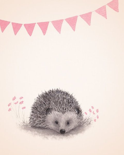 Обои с ежиками для стен