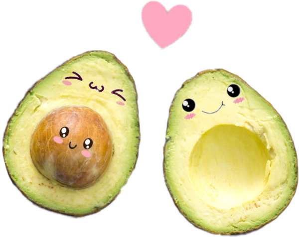 Милые рисуночки авокадо
